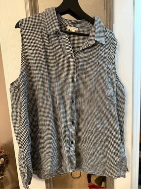 Eileen Fisher Gingham Tank